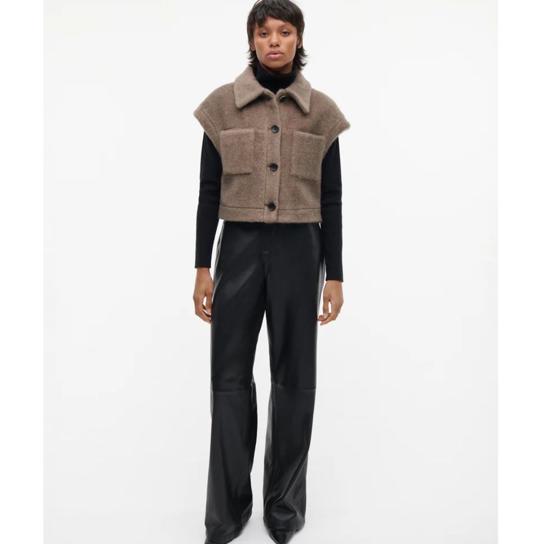 Studio Ar truffle Plume faux dames Gilet