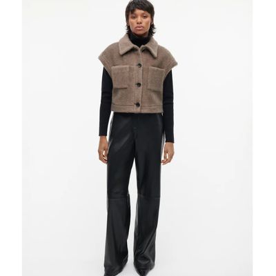 Studio Ar truffle Plume faux dames Gilet