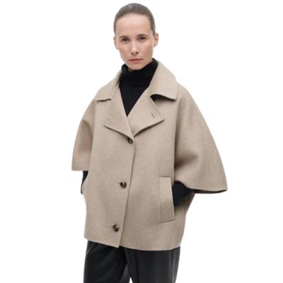 Studio AR taupe Avy Wool dames Cape