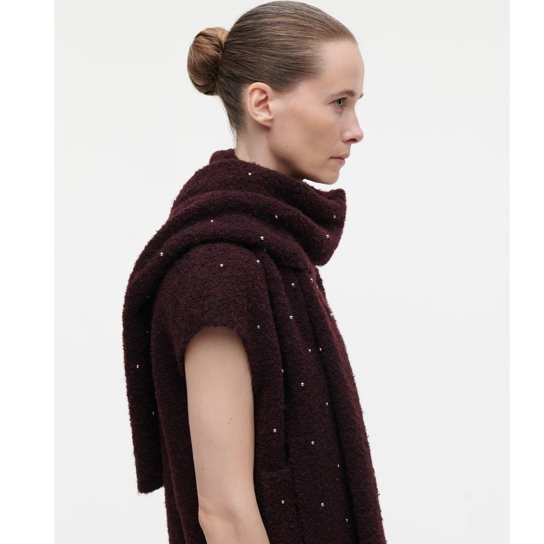 Studio AR bordeaux Alice boucle dames Scarf