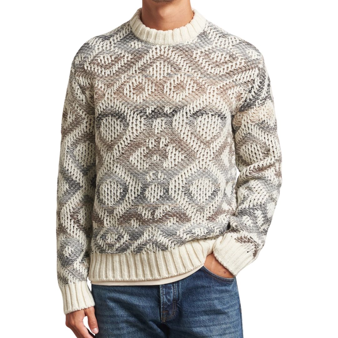 NN07 ivory multi Brady 60024 heren knitwear