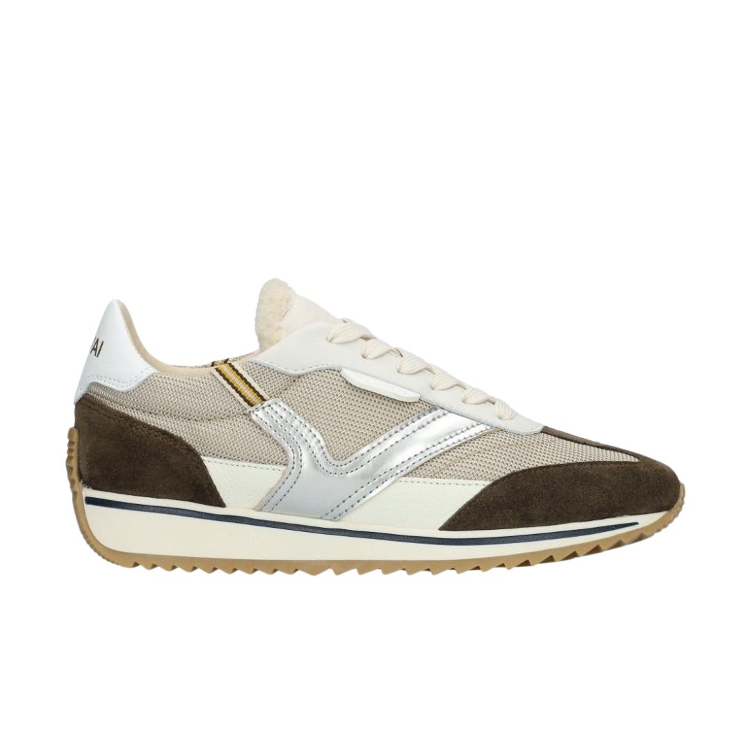Via Vai beige bruin Mikki Natalia dames sneaker, Maat: 36
