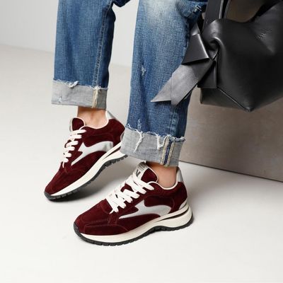 Via Vai bordeaux Usher Riggs dames sneaker