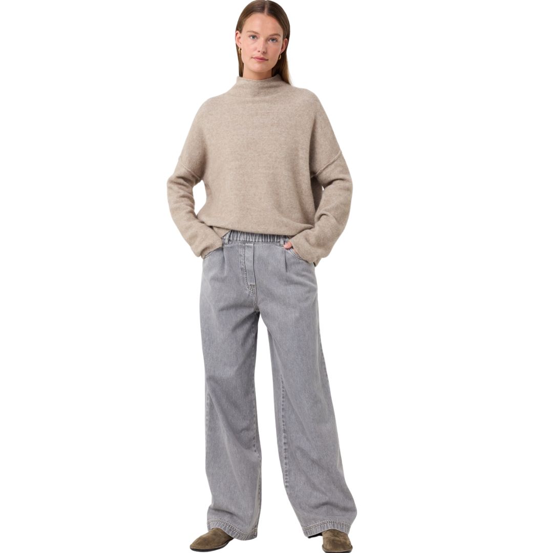 Knit-ted taupe kim dames pullover