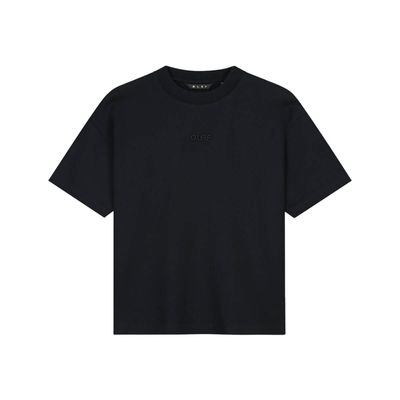 Olaf zwart Retro Boxy logo dames tee
