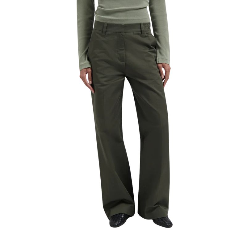 Olaf groen Straight Tailored dames Pant
