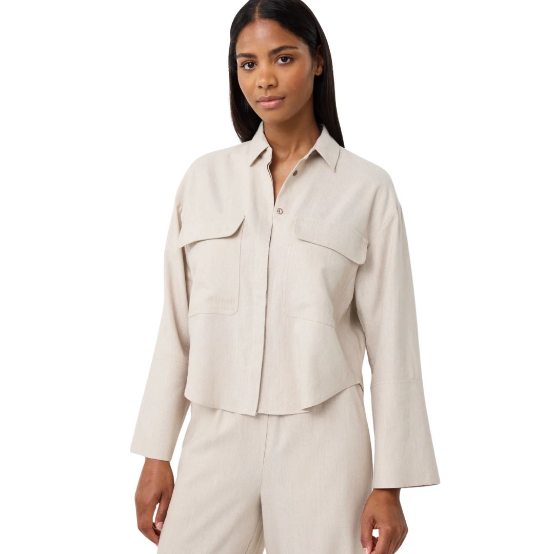 Knit-ted beige Cara dames blouse
