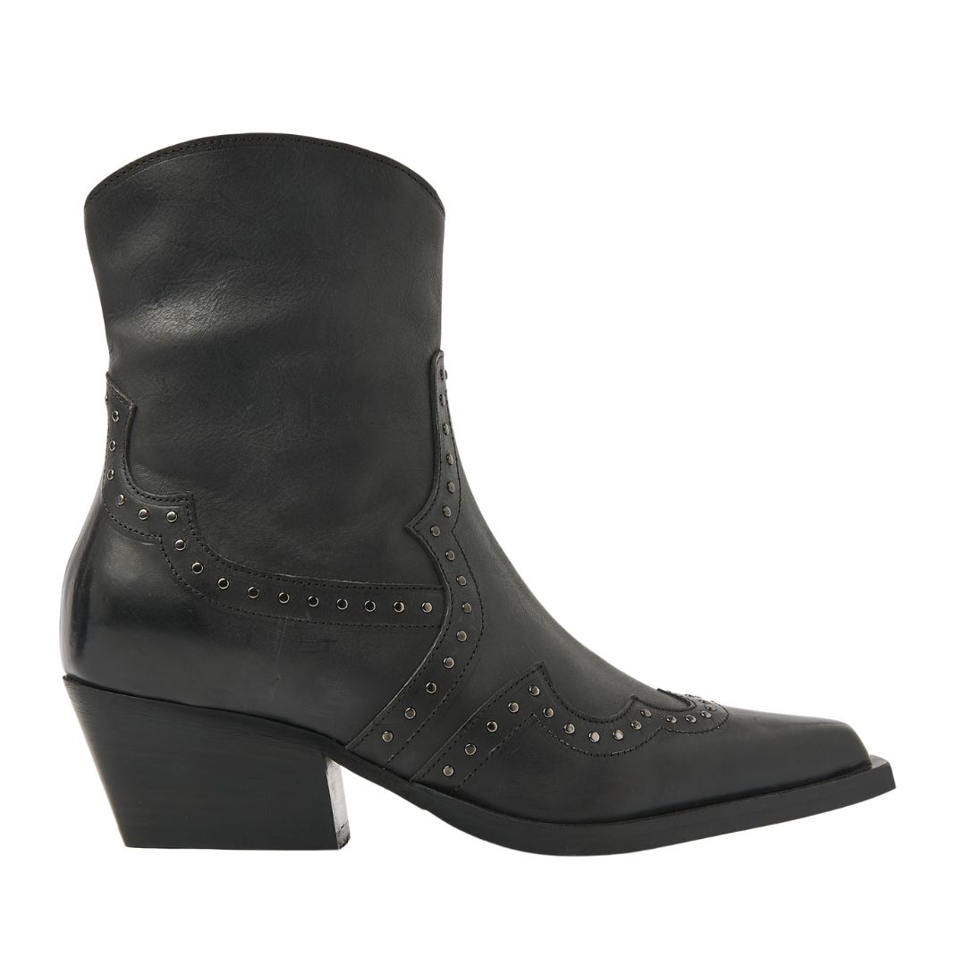 Via Vai zwart studs Do Felix dames enkellaarsje