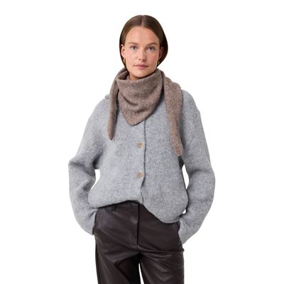 Knit-ted taupe Tricja dames scarf