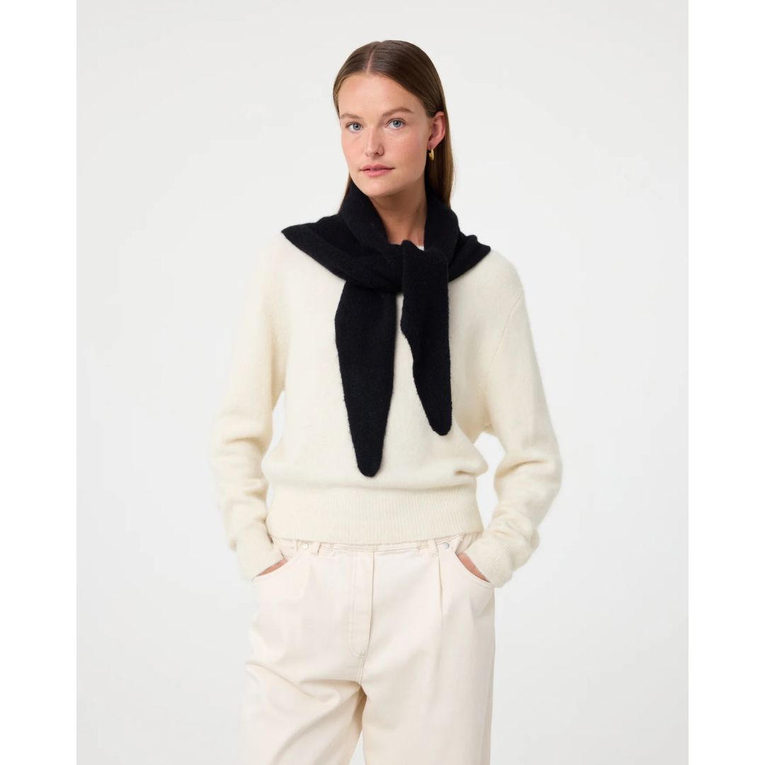 Knit-ted zwart Tricja dames scarf
