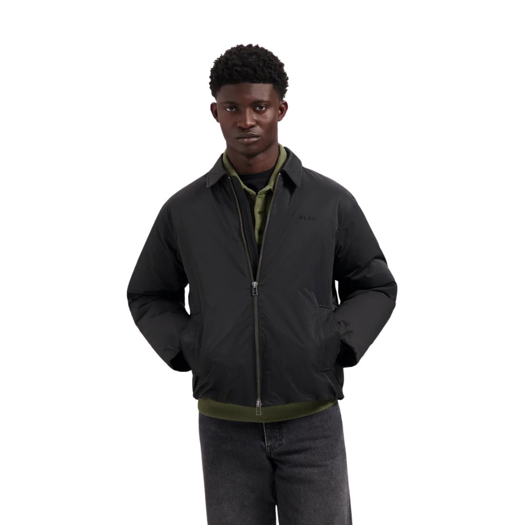 Olaf zwart Medium Padded heren Jacket, Maat: S