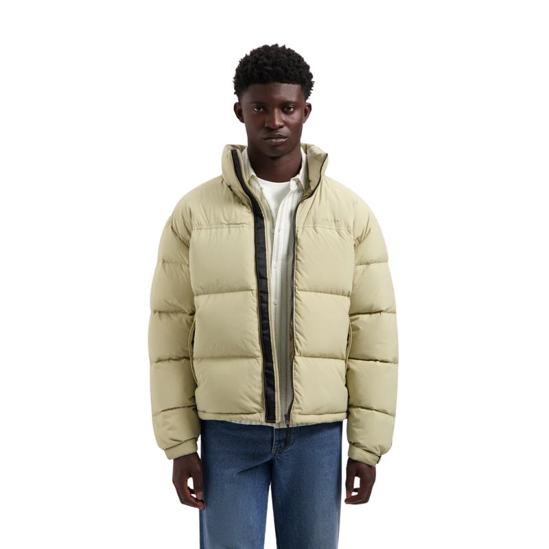 Olaf beige Matte Puffer heren Jacket