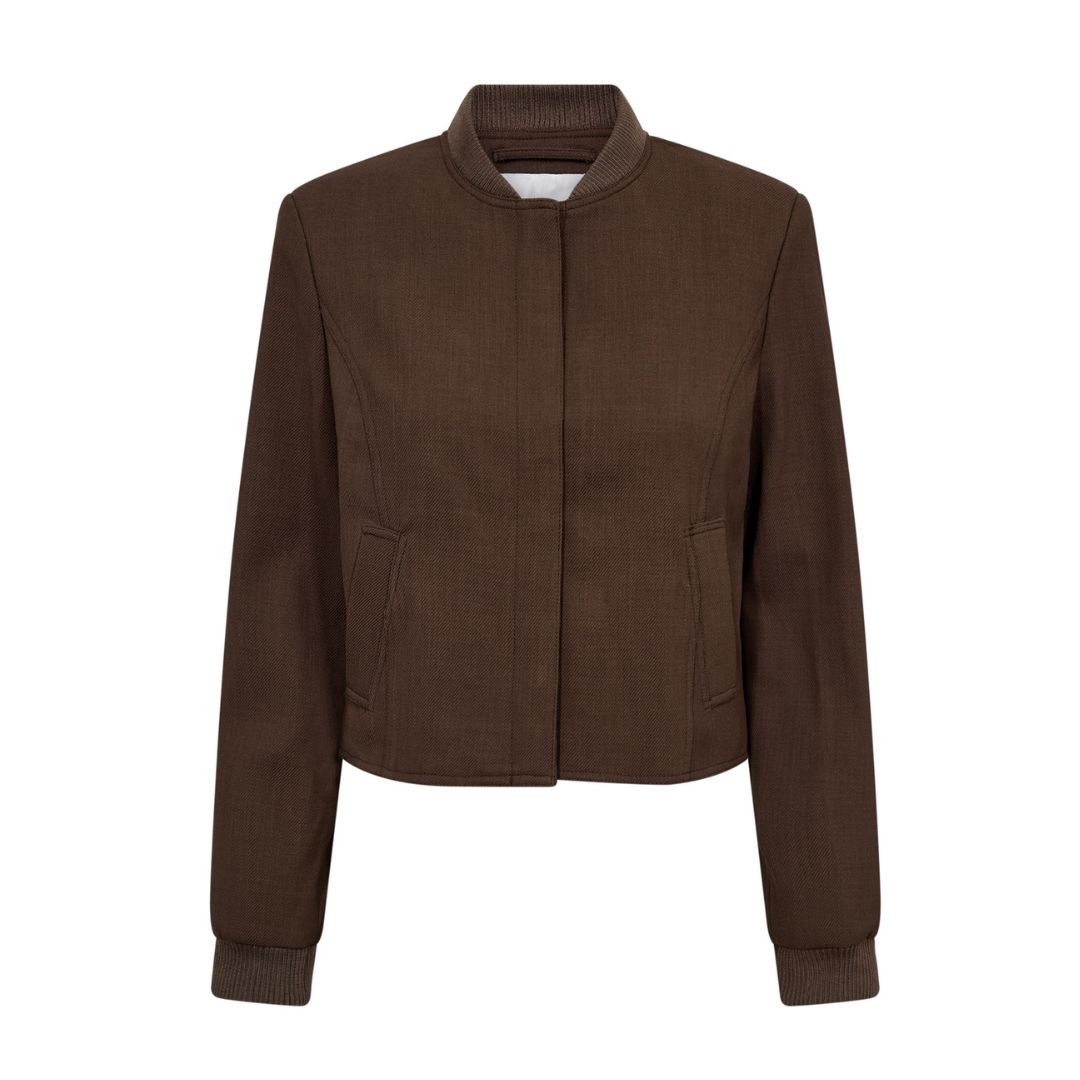 Co’Couture Walnut New BostonCC Crop dames Jacket, Maat: XS