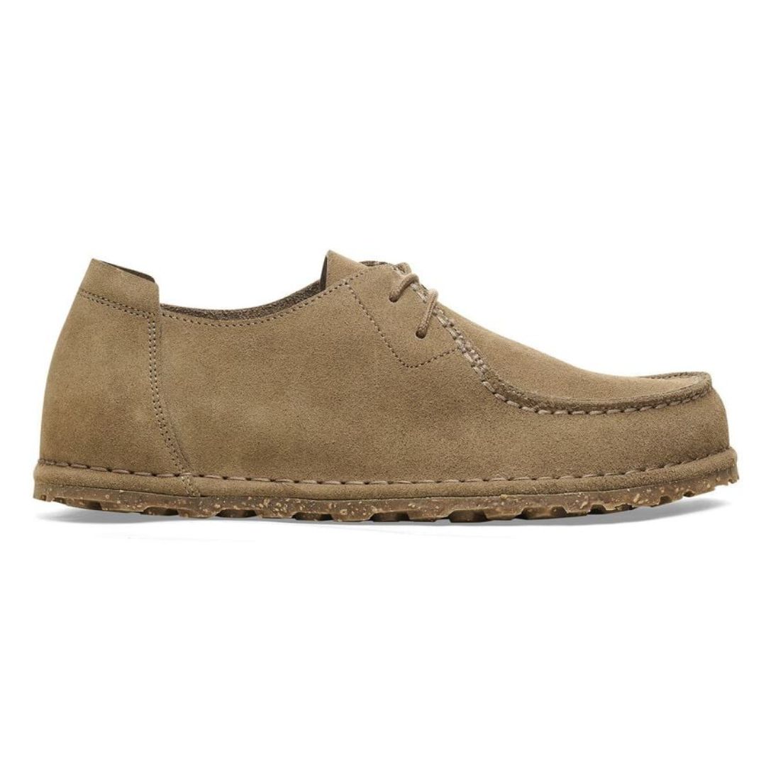 Birkenstock taupe Utti Lace Suede Leather regular