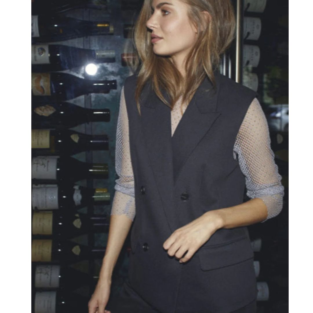 Co’Couture zwart AlmiraCC dames Vest, Maat: XS