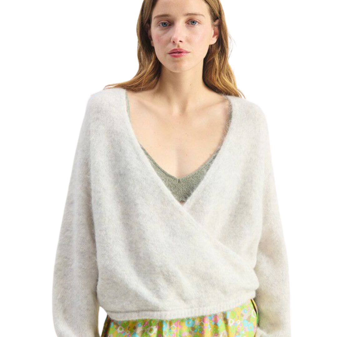 American Vintage grijs Nuny dames trui, Maat: XS/S