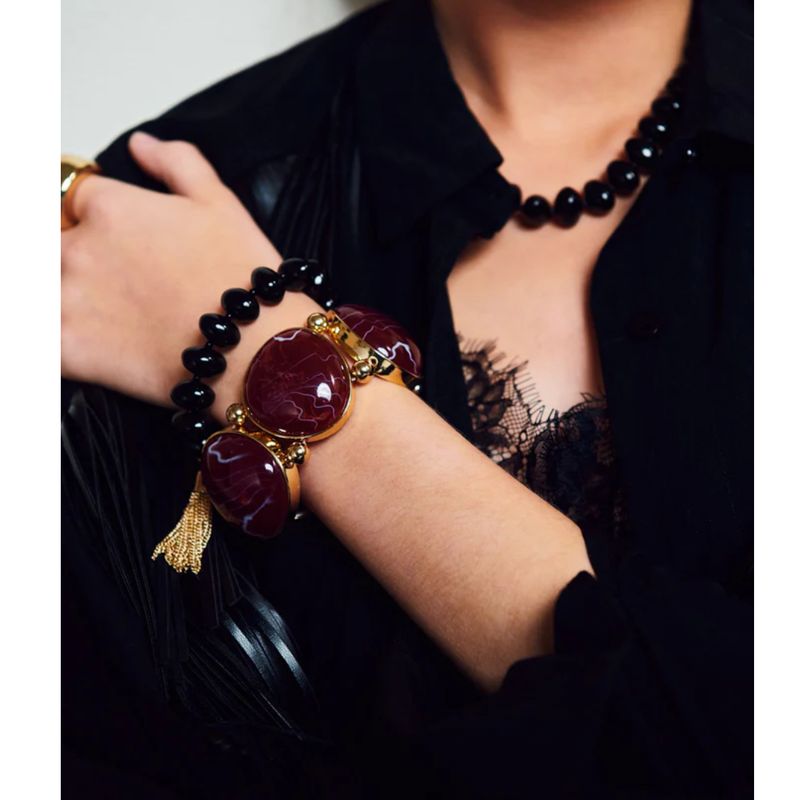 Bow 19 black Arta Bead Bracelet