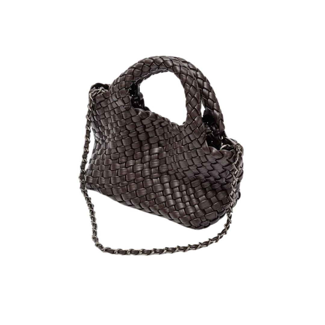 Bow 19 brown Mia mini bag