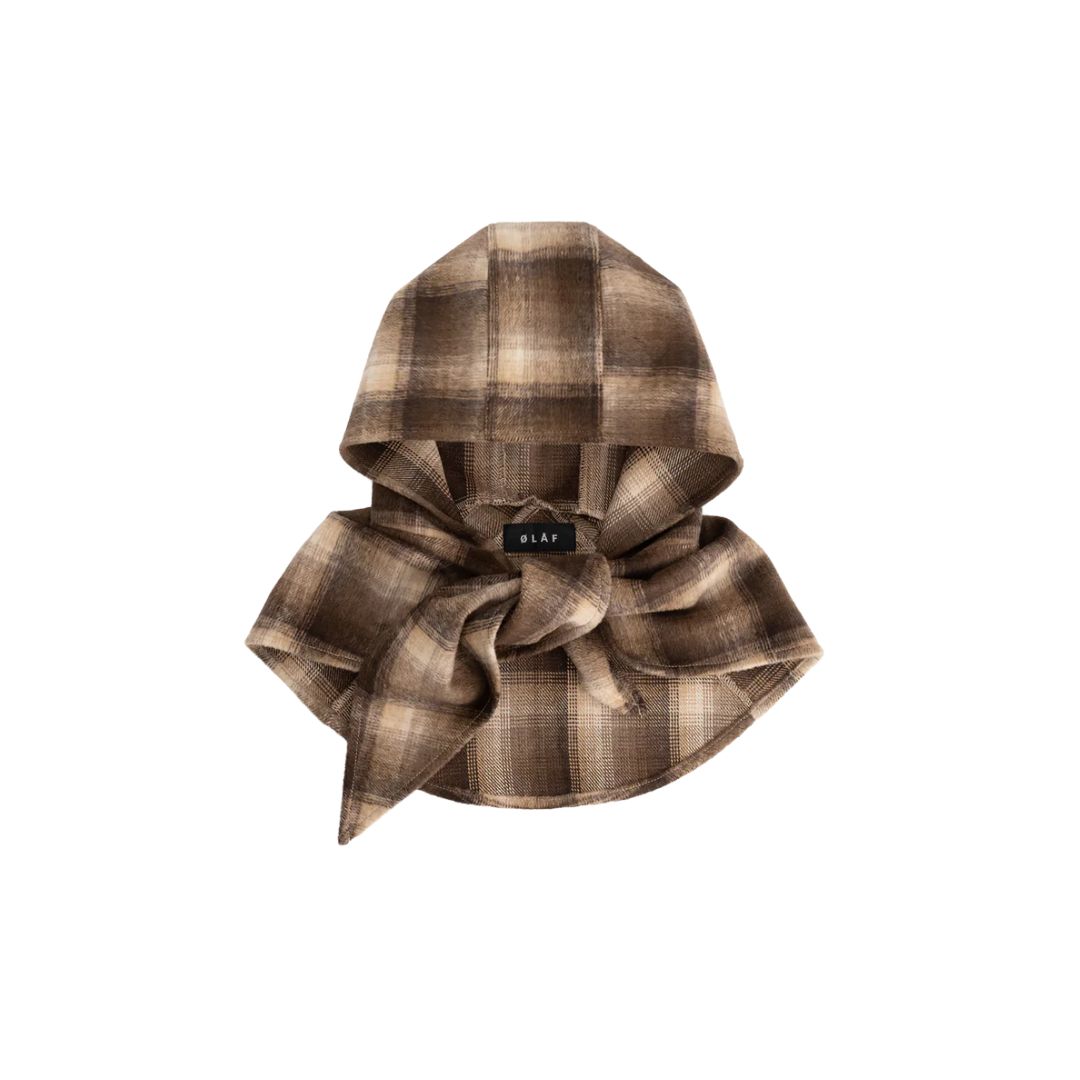 Olaf Checked Hooded dames Scarf