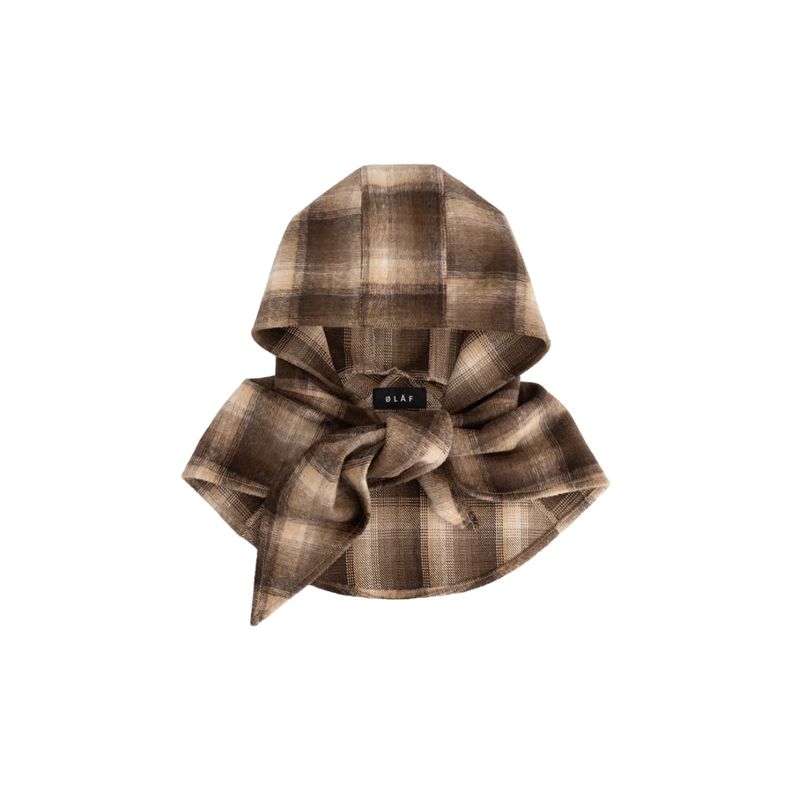 Olaf Checked Hooded dames Scarf