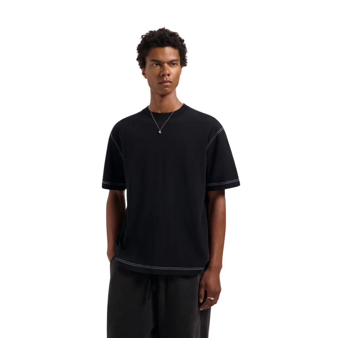 Olaf black Contrast Signature heren Tee