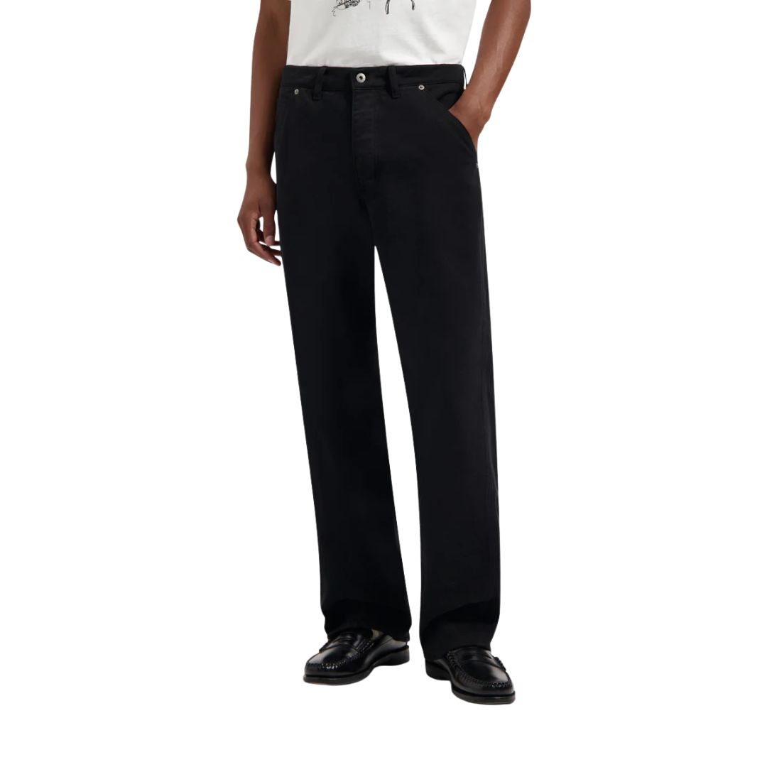 Olaf Black Brushed Twill Denim heren Pant