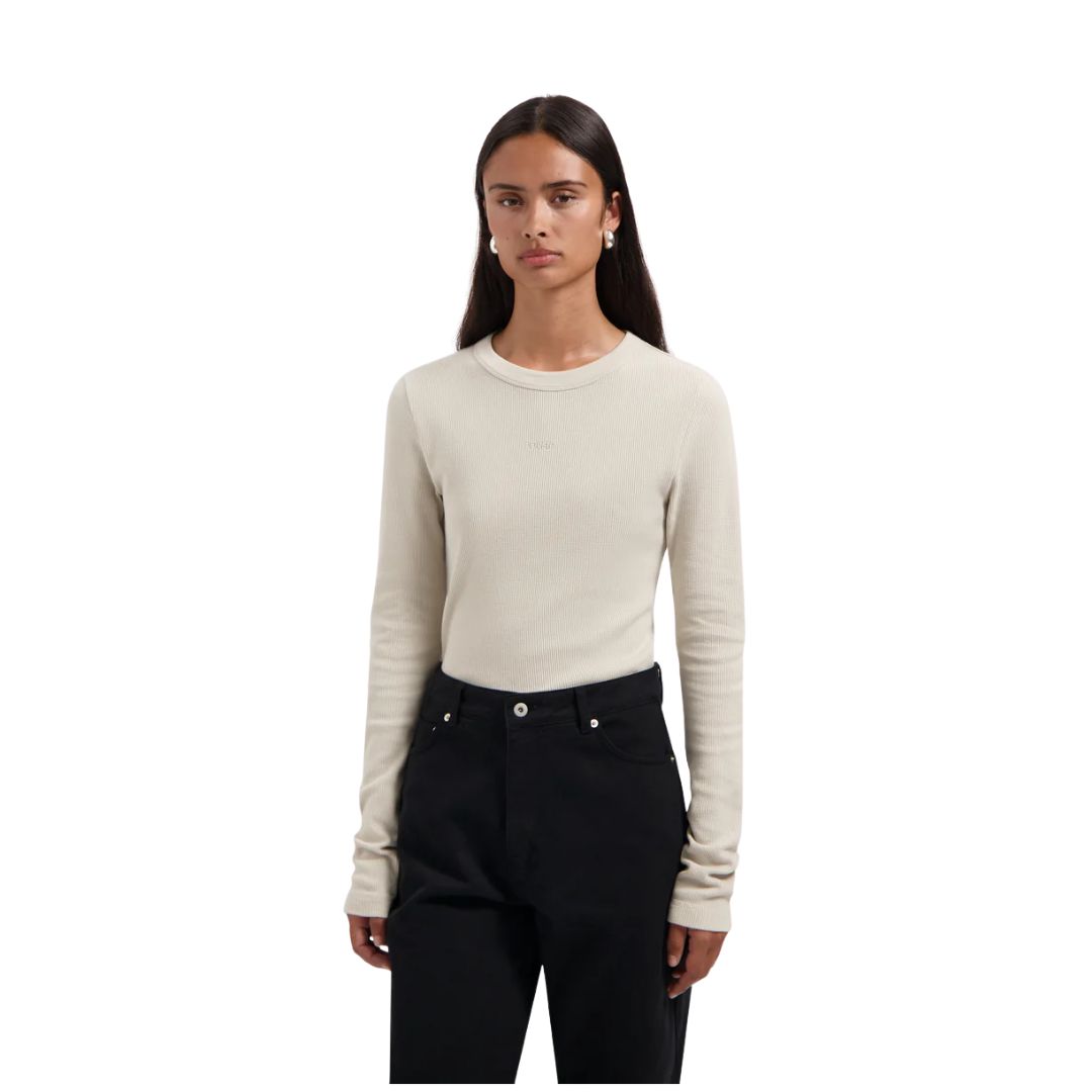 Olaf cement Waffle Top Long Sleeve dames