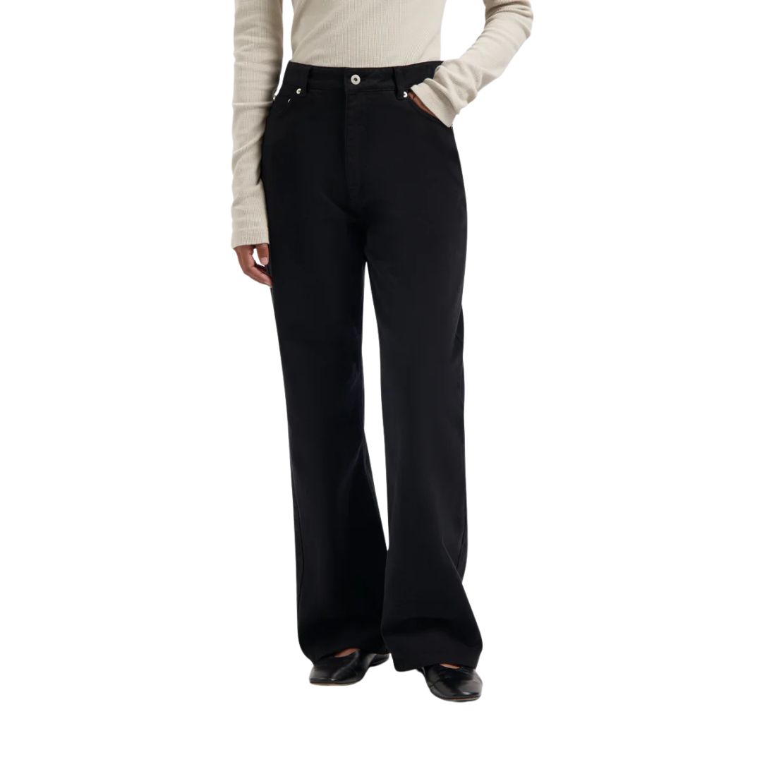 Olaf black Brushed Twill Denim dames Pant