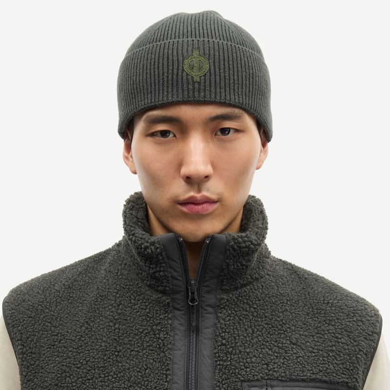 Samsoe Samsoe dark evergreen Sapaolo beanie 15010