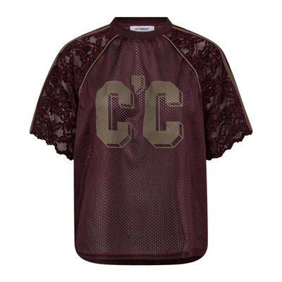 Co&#39;Couture Walnut TreyCC Lace dames Tee