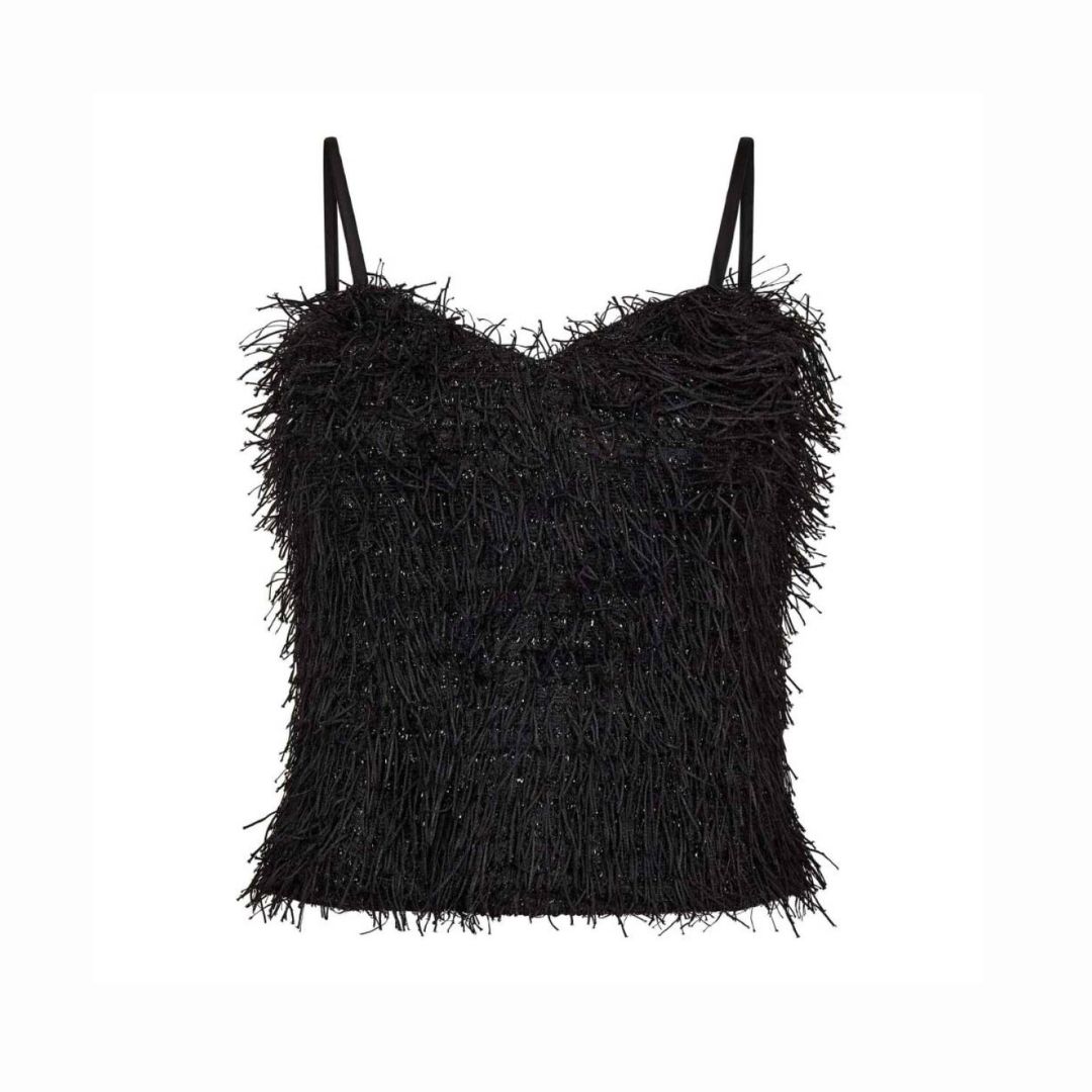 Co&#39;Couture Black GonzoCC Dames v-top