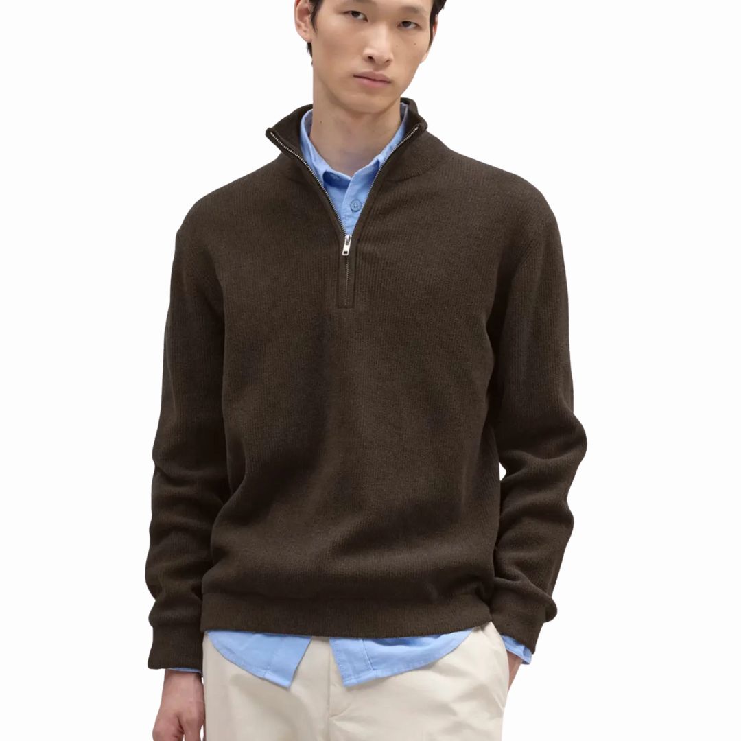 NN07 bruin Danny Half Zip 6429, Maat: S