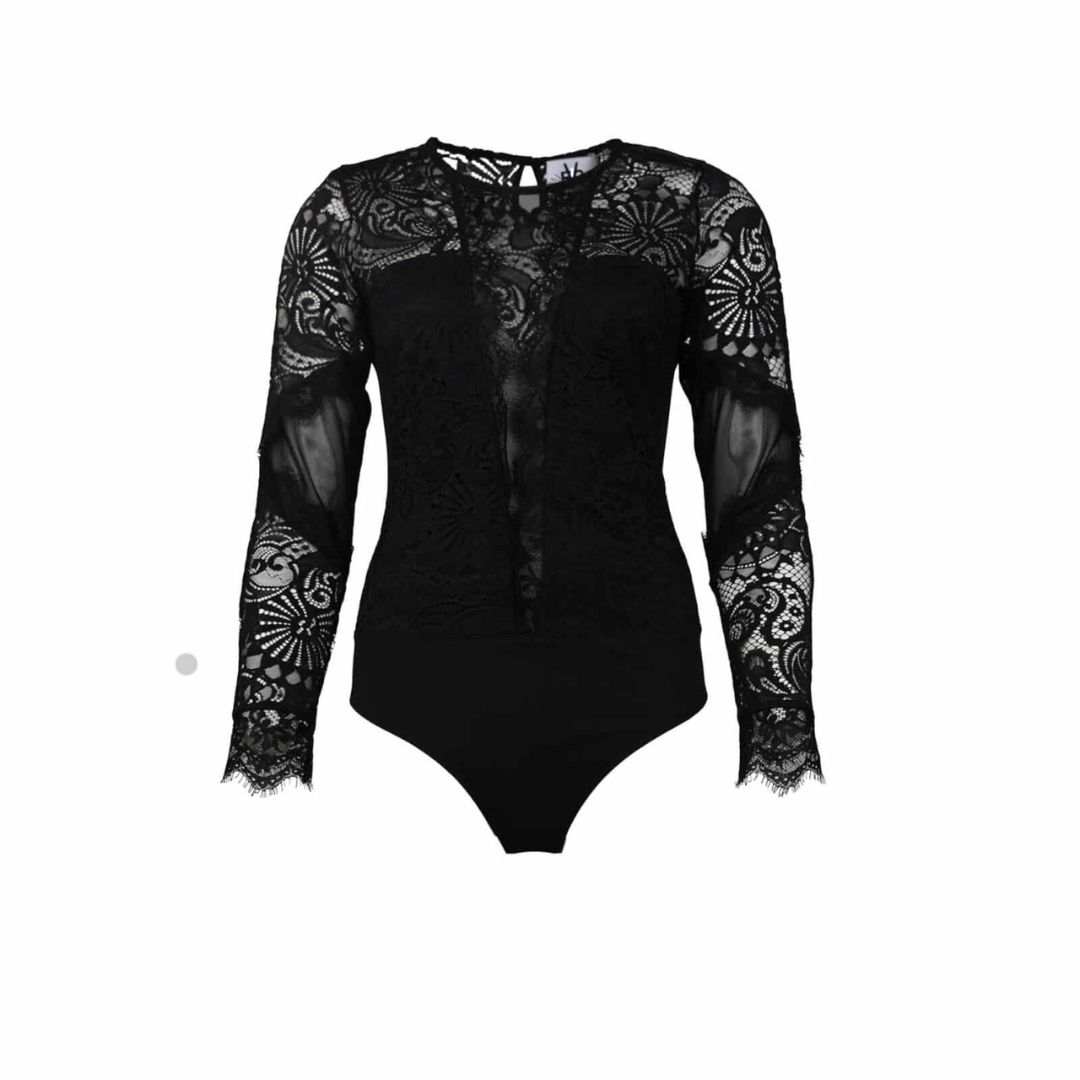 Est'Seven Black Kalila Body Dames, Maat: XS