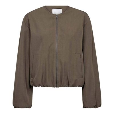 Co&#39;Couture Walnut LunaCC Balloon Zip Jacket