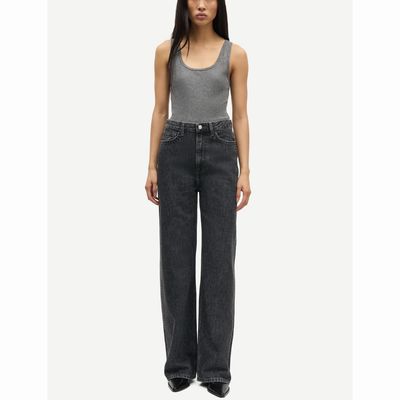 Samsoe Samsoe Grey cloud Sashelly jeans studs 15590