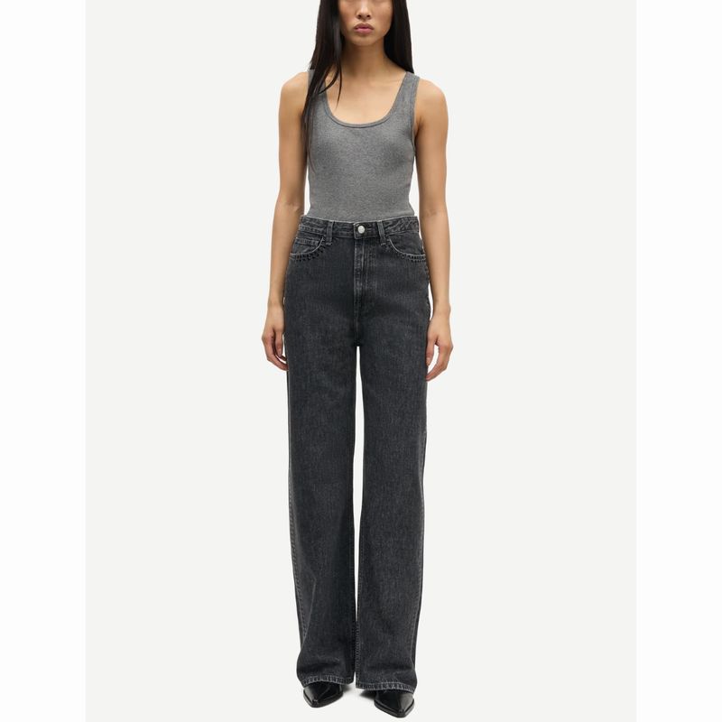 Samsoe Samsoe Grey cloud Sashelly jeans studs 15590