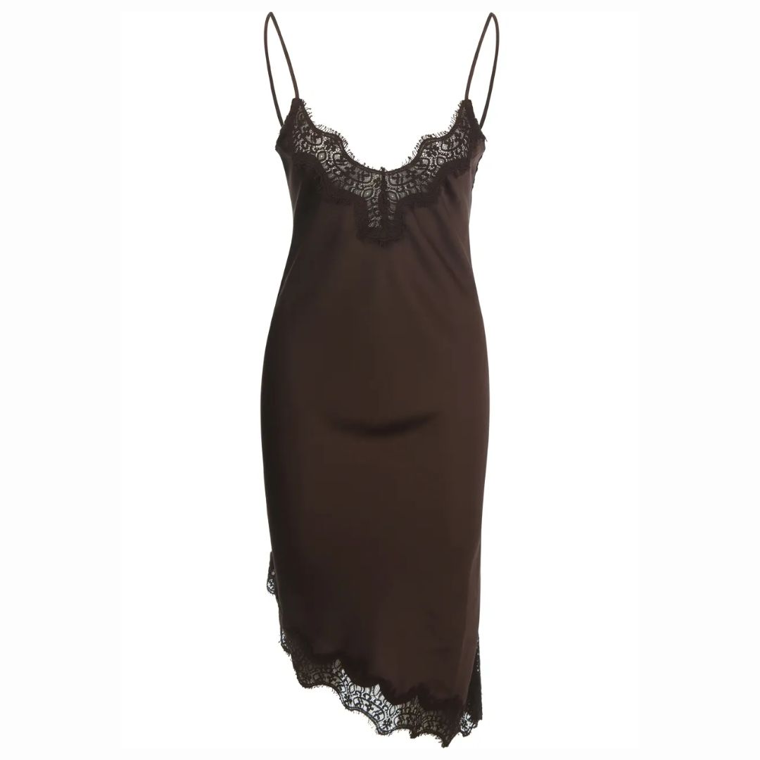 Haute L’Amitié Mocca Naomi Asym Lingerie Dress, Maat: XS