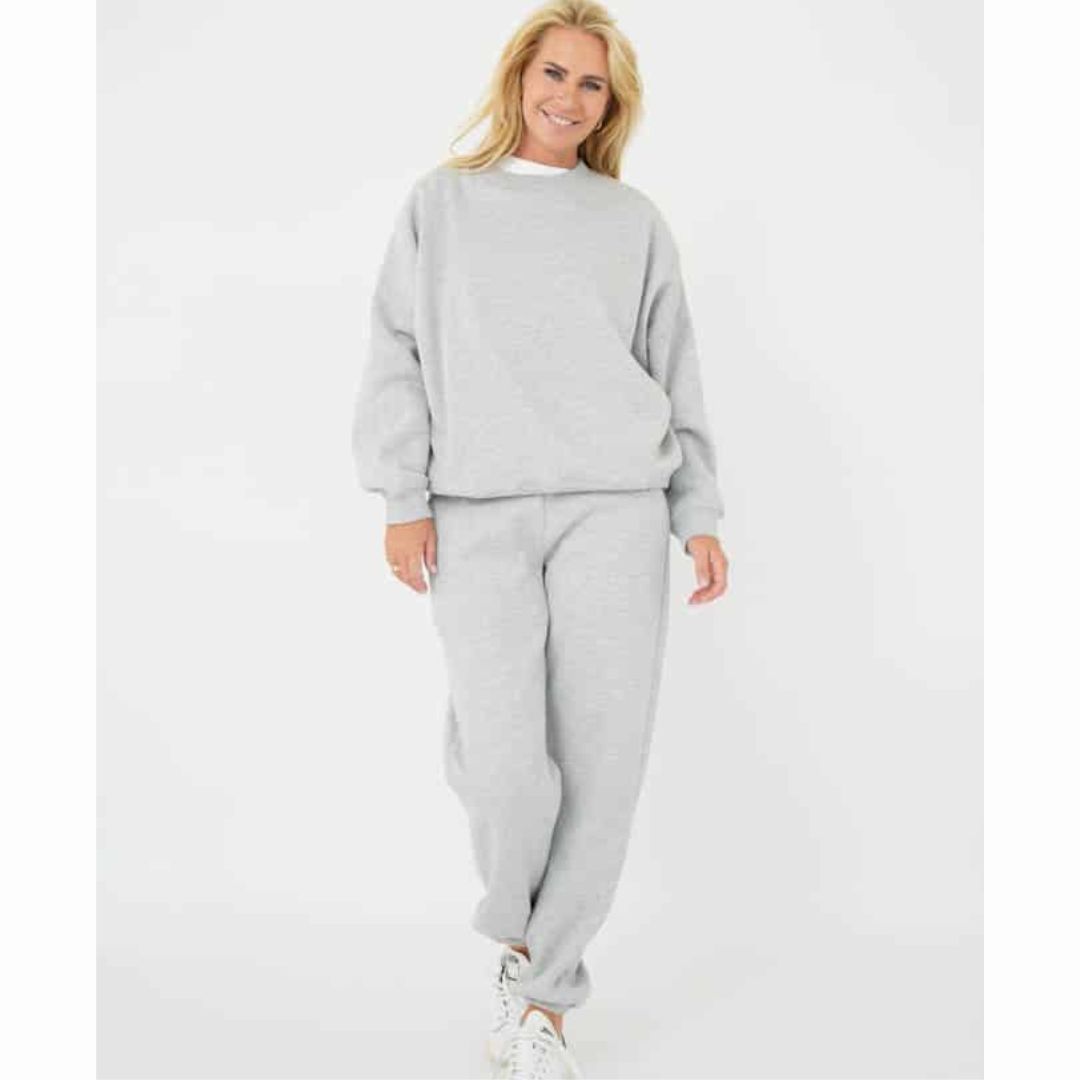 Est&#39;Seven Grey  Melange Monchou Sweater, Maat: XS