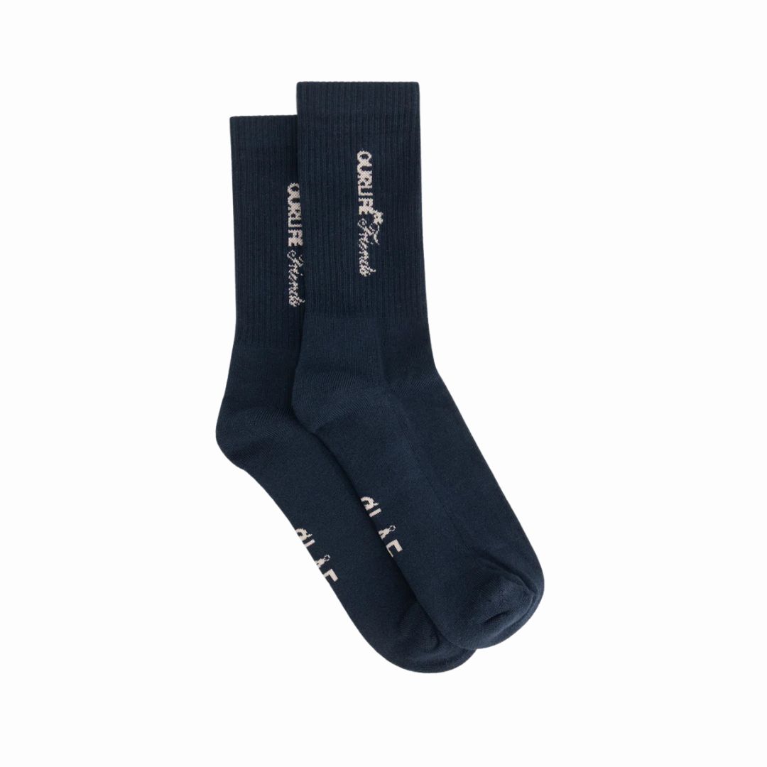 Olaf Navy Script Friends Sock