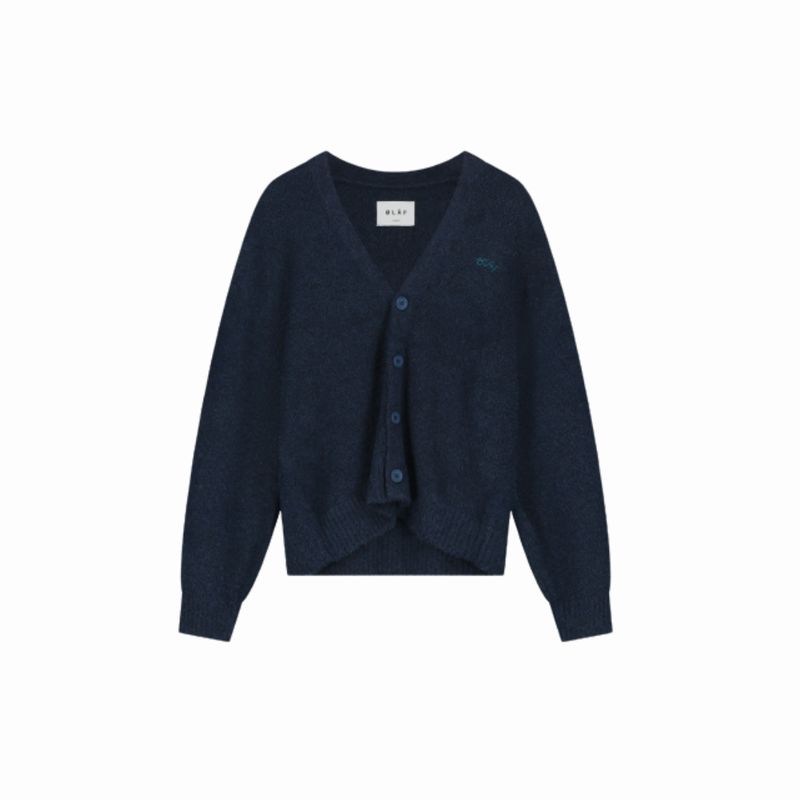 Olaf Navy Signature Knitted Cardigan