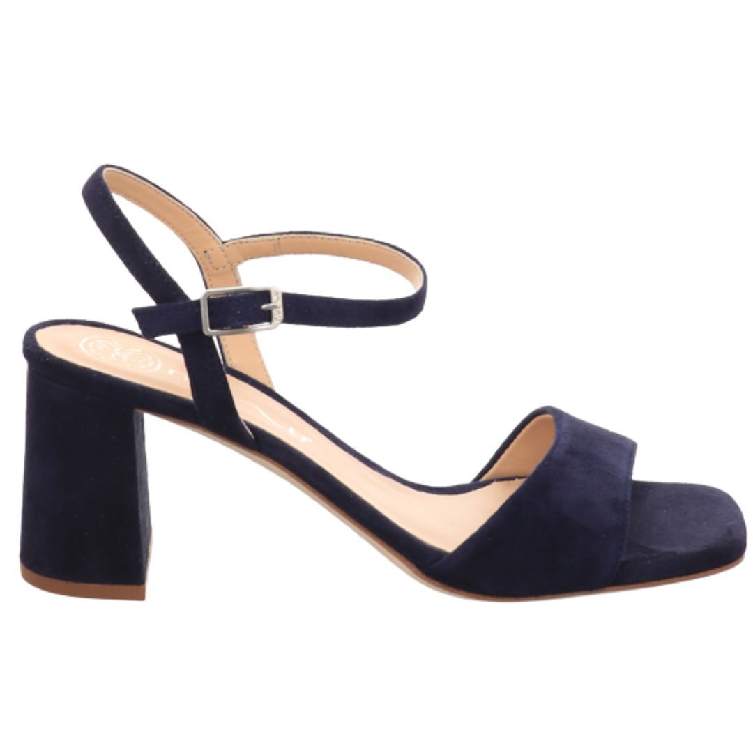 Unisa Moraty blauw suede elegante dames sandaal in de sale