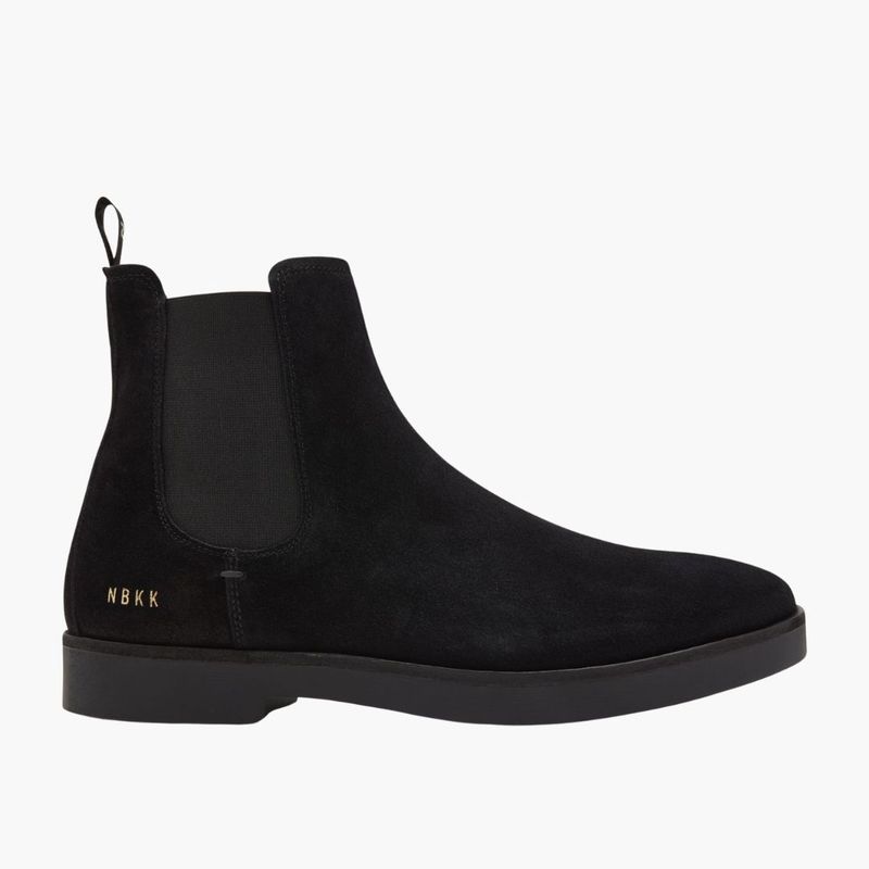 Nubikk Logan Chelsea Zwart suede heren chelsea