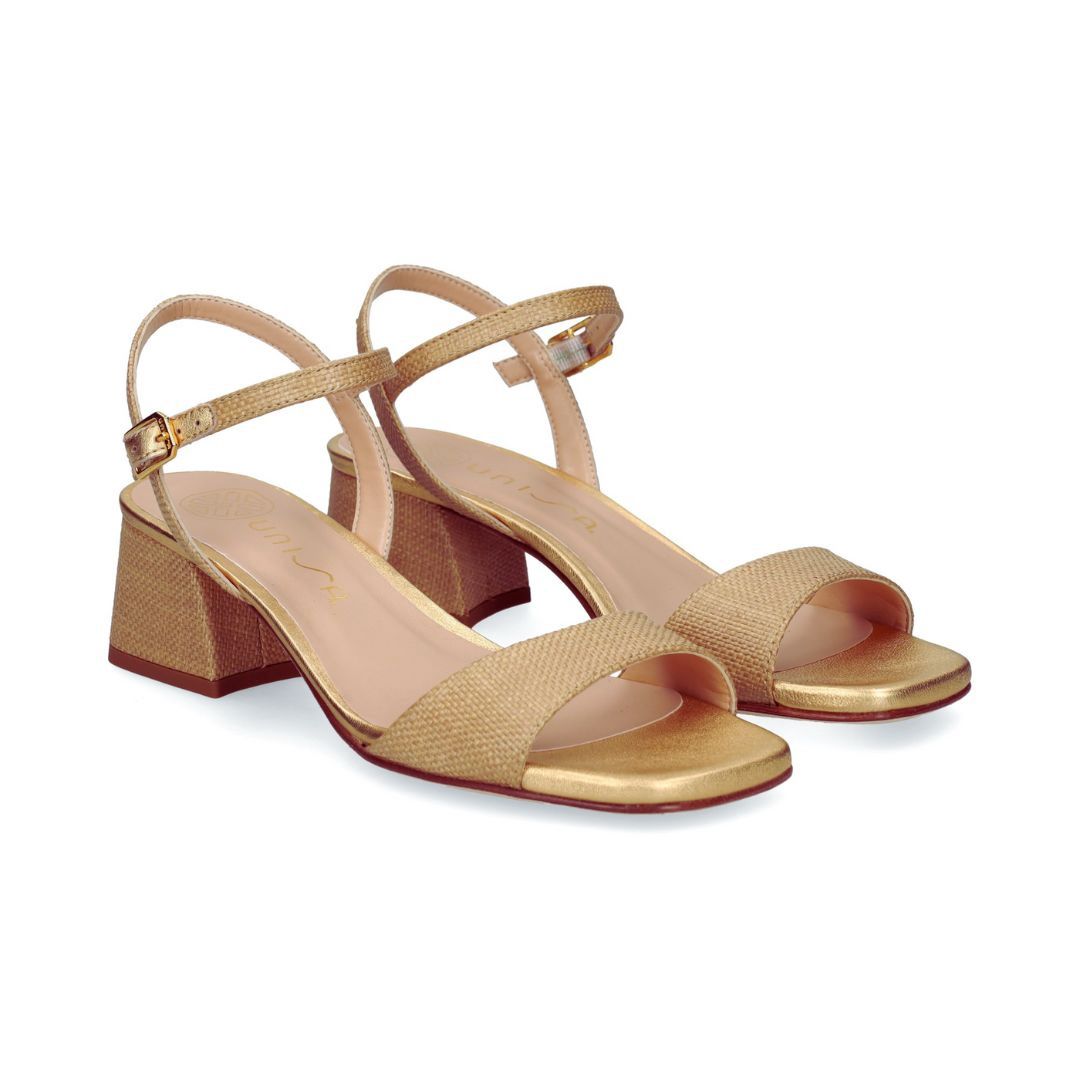 Unisa Kirk Natural Unisa beige Kirk elegante dames sandaal in de sale