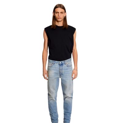 Won Hundred Ben heren jeans Auto Blue