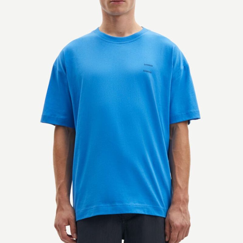 Samsoe Samsoe sale Joel blauw heren T-Shirt 11415