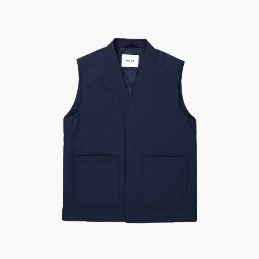 NN07 blauw Yuki Vest 8280 heren bodywarmer sale
