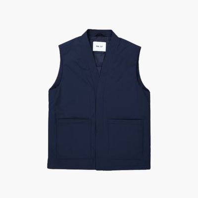 NN07 blauw Yuki Vest 8280 heren bodywarmer sale