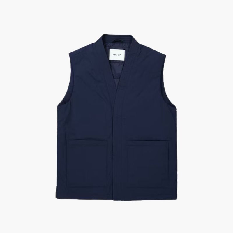 NN07 blauw Yuki Vest 8280 heren bodywarmer sale