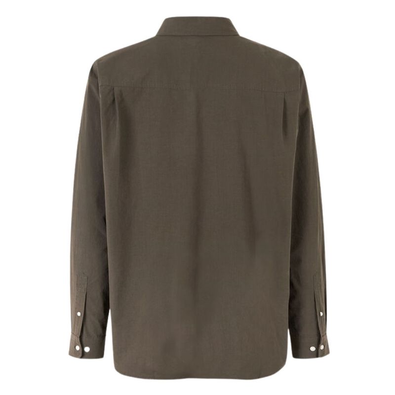 Samsoe Samsoe bruin Damon J Shirt 14677 heren overhemd sale