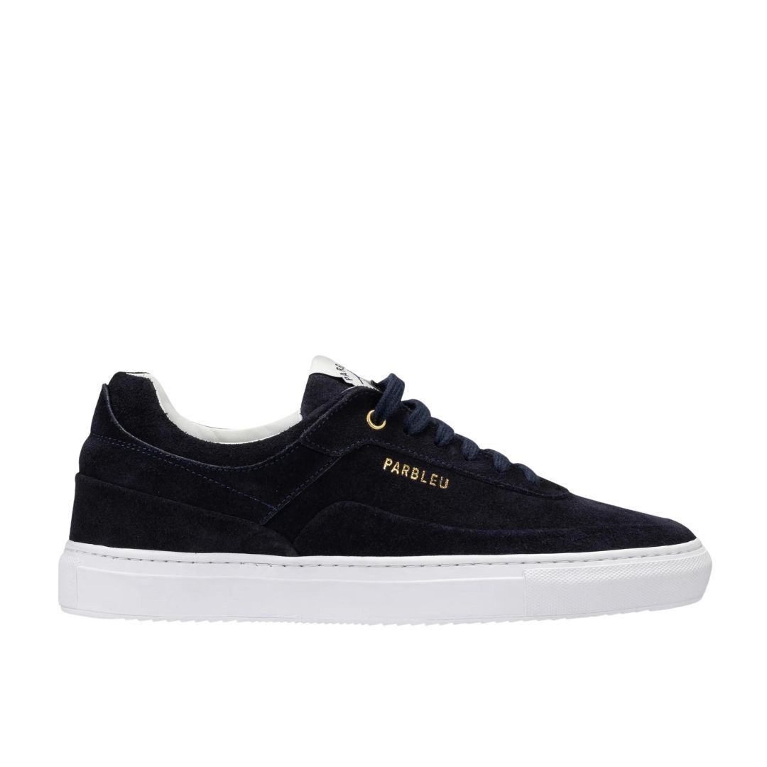 Parbleu sale blauw suede heren sneaker